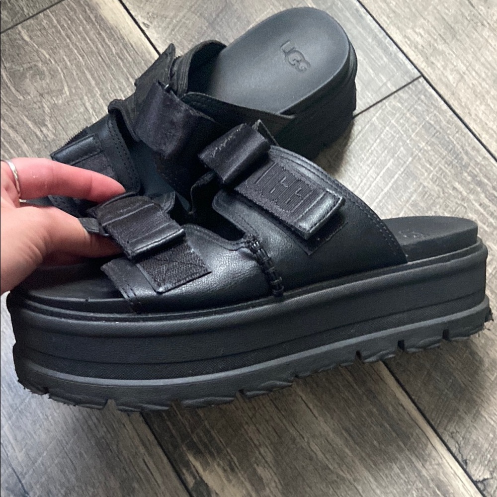 UGG Black Clem Slides - Picture 2 of 5